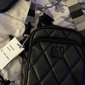Steve Madden Black Quilted Crossbody Bag